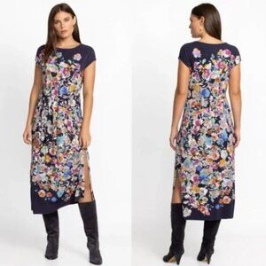 JOHNNY WAS Fall Dance Tie Front Knit Dress Size 3X